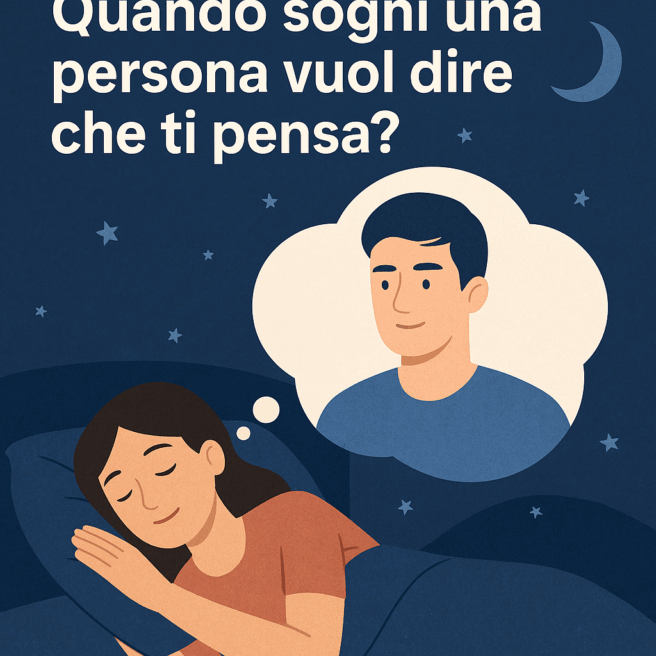 quando sogni una persona vuol dire che ti pensa