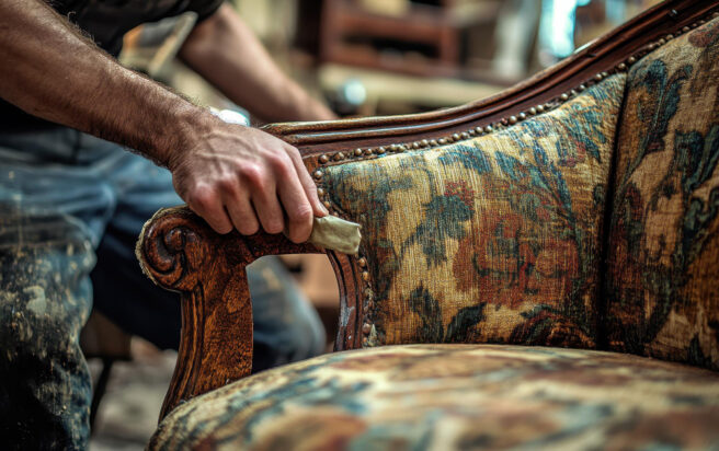 restauro divano